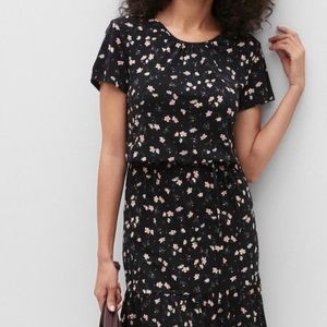Flounce-Hem Fit and Flare Dress